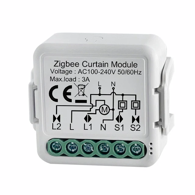 Zigbee mini module for curtains